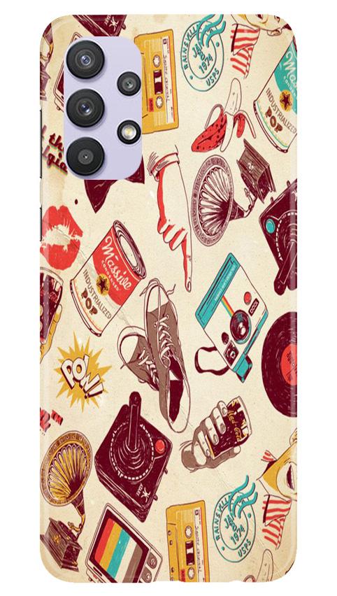 Vintage Mobile Back Case for Samsung Galaxy A32 (Design - 35) Vintage Case for Samsung Galaxy A32