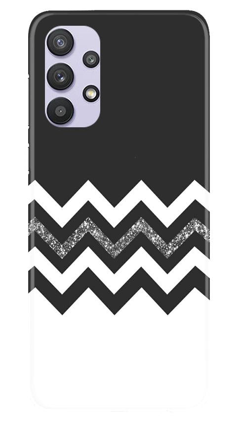 Black white Pattern2Mobile Back Case for Samsung Galaxy A32 (Design - 83) Black white Pattern2Case for Samsung Galaxy A32