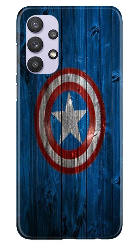 Captain America Superhero Mobile Back Case for Samsung Galaxy A32 (Design - 118) Captain America Superhero Case for Samsung Galaxy A32 (Design - 118)