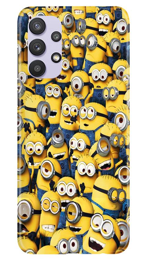 Minions Mobile Back Case for Samsung Galaxy A32 (Design - 126) Minions Case for Samsung Galaxy A32 (Design - 126)
