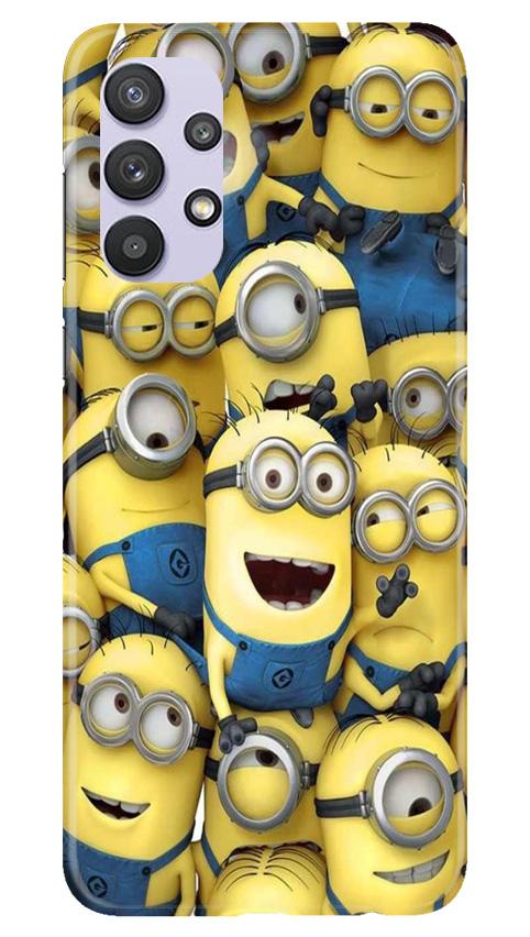 Minions Mobile Back Case for Samsung Galaxy A32 (Design - 127) Minions Case for Samsung Galaxy A32 (Design - 127)