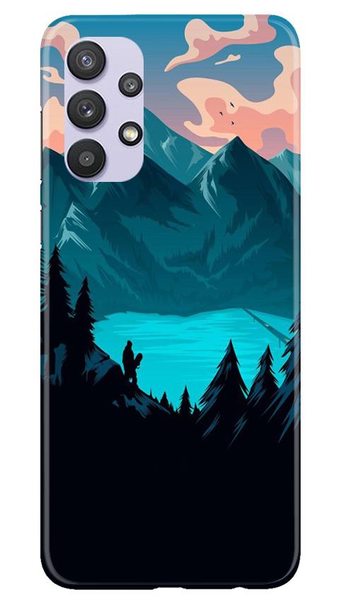 Mountains Mobile Back Case for Samsung Galaxy A32 (Design - 186) Mountains Case for Samsung Galaxy A32 (Design - 186)
