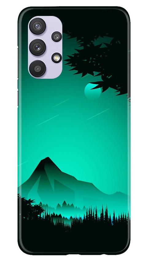 Moon Mountain Mobile Back Case for Samsung Galaxy A32 (Design - 204) Moon Mountain Case for Samsung Galaxy A32 (Design - 204)