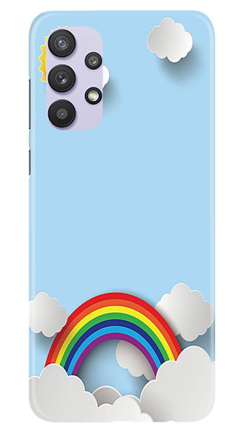 Rainbow Mobile Back Case for Samsung Galaxy A32 (Design - 225) Rainbow Case for Samsung Galaxy A32 (Design No. 225)