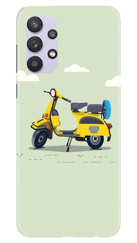 Vintage Scooter Mobile Back Case for Samsung Galaxy A32 (Design - 260) Vintage Scooter Case for Samsung Galaxy A32 (Design No. 260)