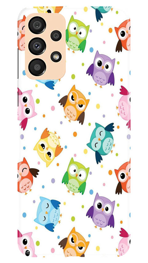 Owl Baground Pattern shore Mobile Back Case for Samsung Galaxy A33 5G (Design - 13) Owl Baground Pattern shore Case for Samsung Galaxy A33 5G