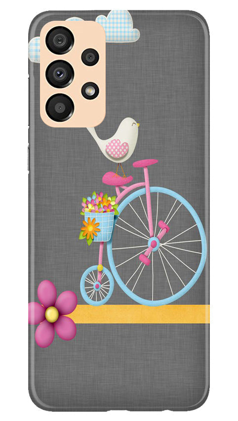 Sparron with cycle Mobile Back Case for Samsung Galaxy A33 5G (Design - 34) Sparron with cycle Case for Samsung Galaxy A33 5G