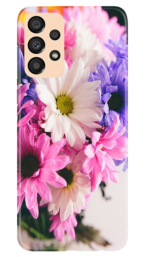 Coloful Daisy Mobile Back Case for Samsung Galaxy A33 5G (Design - 73) Coloful Daisy Case for Samsung Galaxy A33 5G