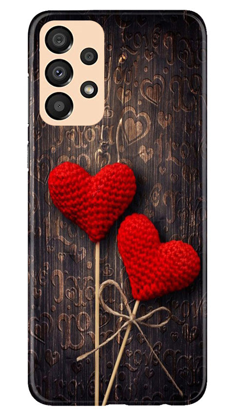 Red Hearts Mobile Back Case for Samsung Galaxy A33 5G (Design - 80) Red Hearts Case for Samsung Galaxy A33 5G