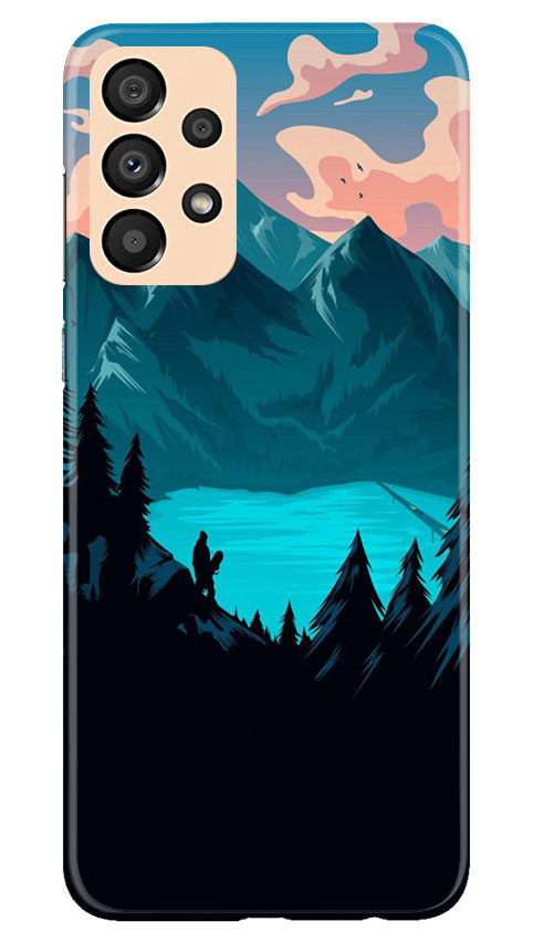Mountains Mobile Back Case for Samsung Galaxy A33 5G (Design - 155) Mountains Case for Samsung Galaxy A33 5G (Design - 155)