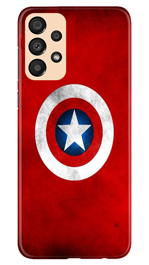 Captain America Mobile Back Case for Samsung Galaxy A33 5G (Design - 249) Captain America Case for Samsung Galaxy A33 5G (Design No. 218)