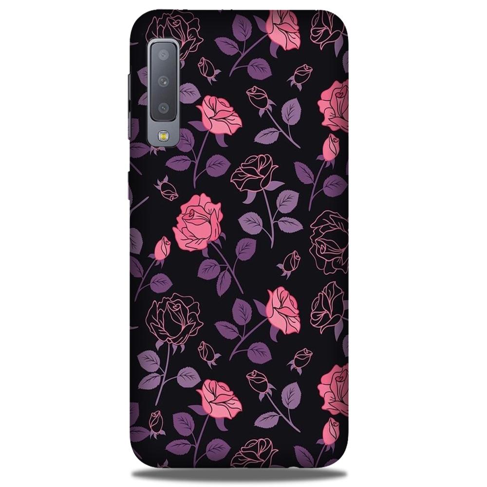 Rose Pattern Mobile Back Case for Galaxy A50 (Design - 2) Rose Pattern Case for Galaxy A50