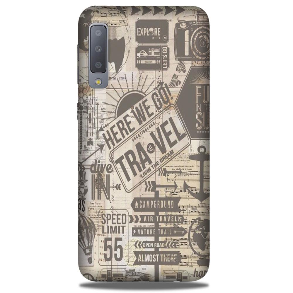 Travel Mobile Back Case for Galaxy A50 (Design - 104) Travel Case for Galaxy A50 (Design - 104)