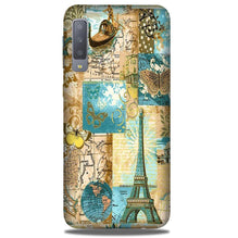 Travel Eiffel Tower Mobile Back Case for Galaxy A50 (Design - 206)
