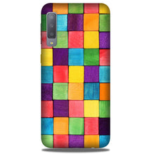 Colorful Square Mobile Back Case for Galaxy A50 (Design - 218)
