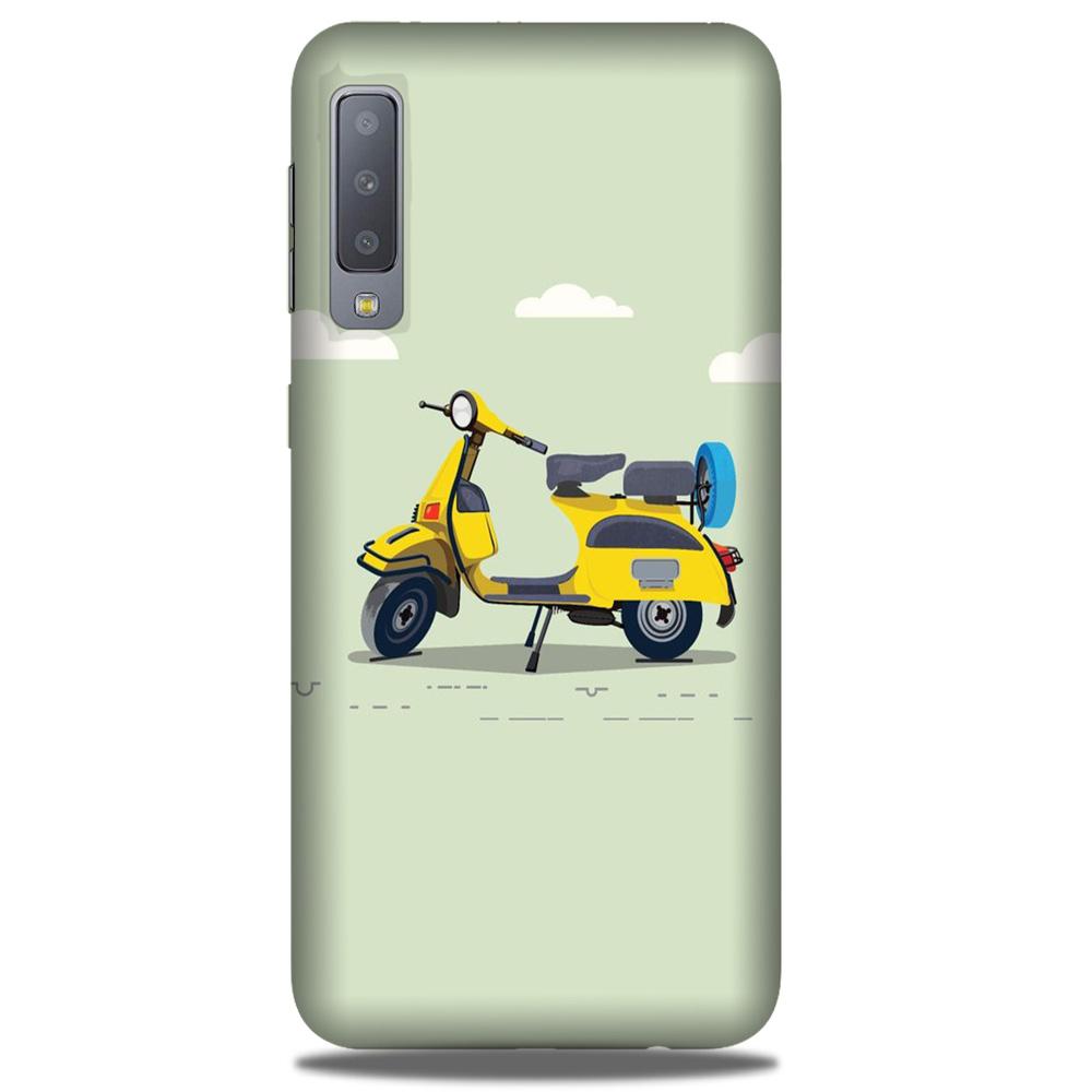Vintage Scooter Mobile Back Case for Galaxy A50 (Design - 260) Vintage Scooter Case for Galaxy A50 (Design No. 260)