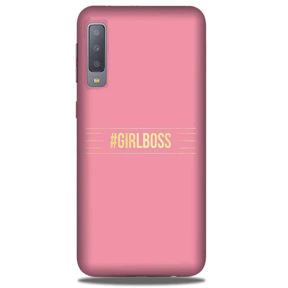 Girl Boss Pink Mobile Back Case for Galaxy A50 (Design - 263) Girl Boss Pink Case for Galaxy A50 (Design No. 263)