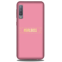 Girl Boss Pink Mobile Back Case for Galaxy A50 (Design - 263)