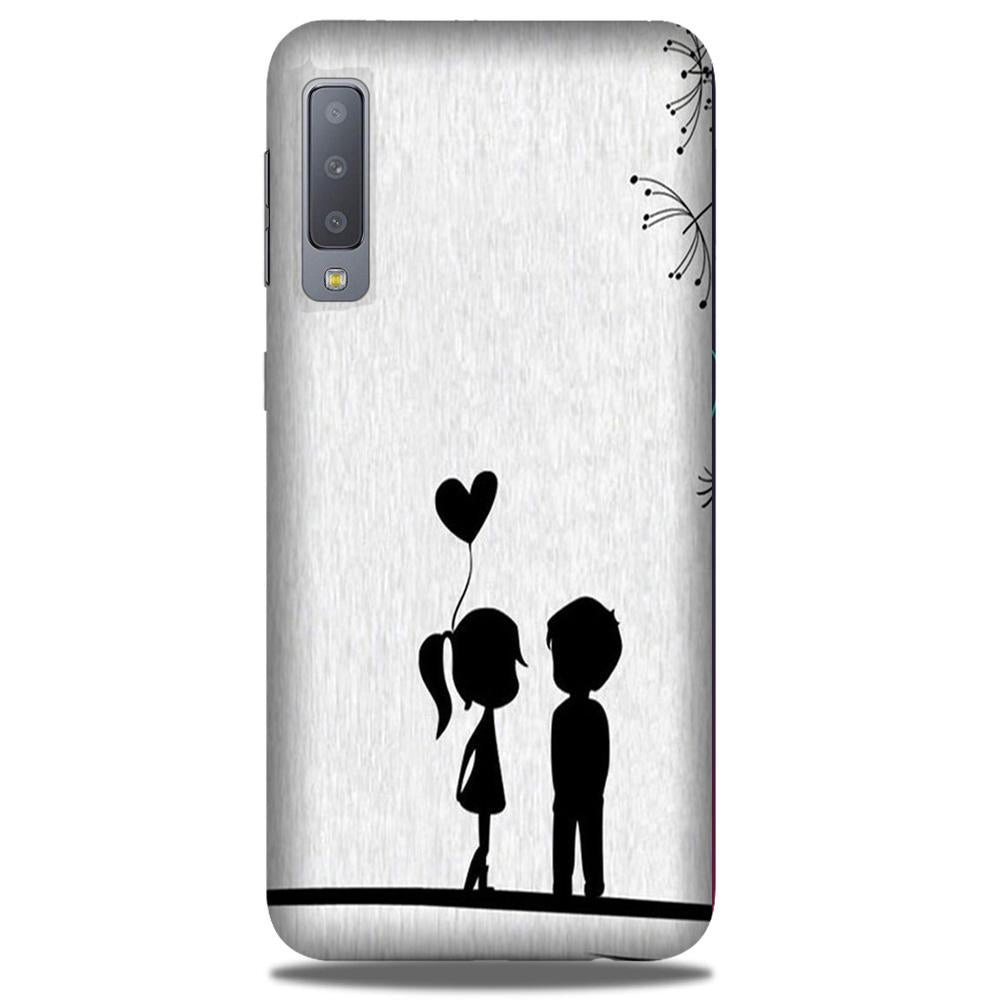 Cute Kid Couple Mobile Back Case for Galaxy A50 (Design - 283) Cute Kid Couple Case for Galaxy A50 (Design No. 283)