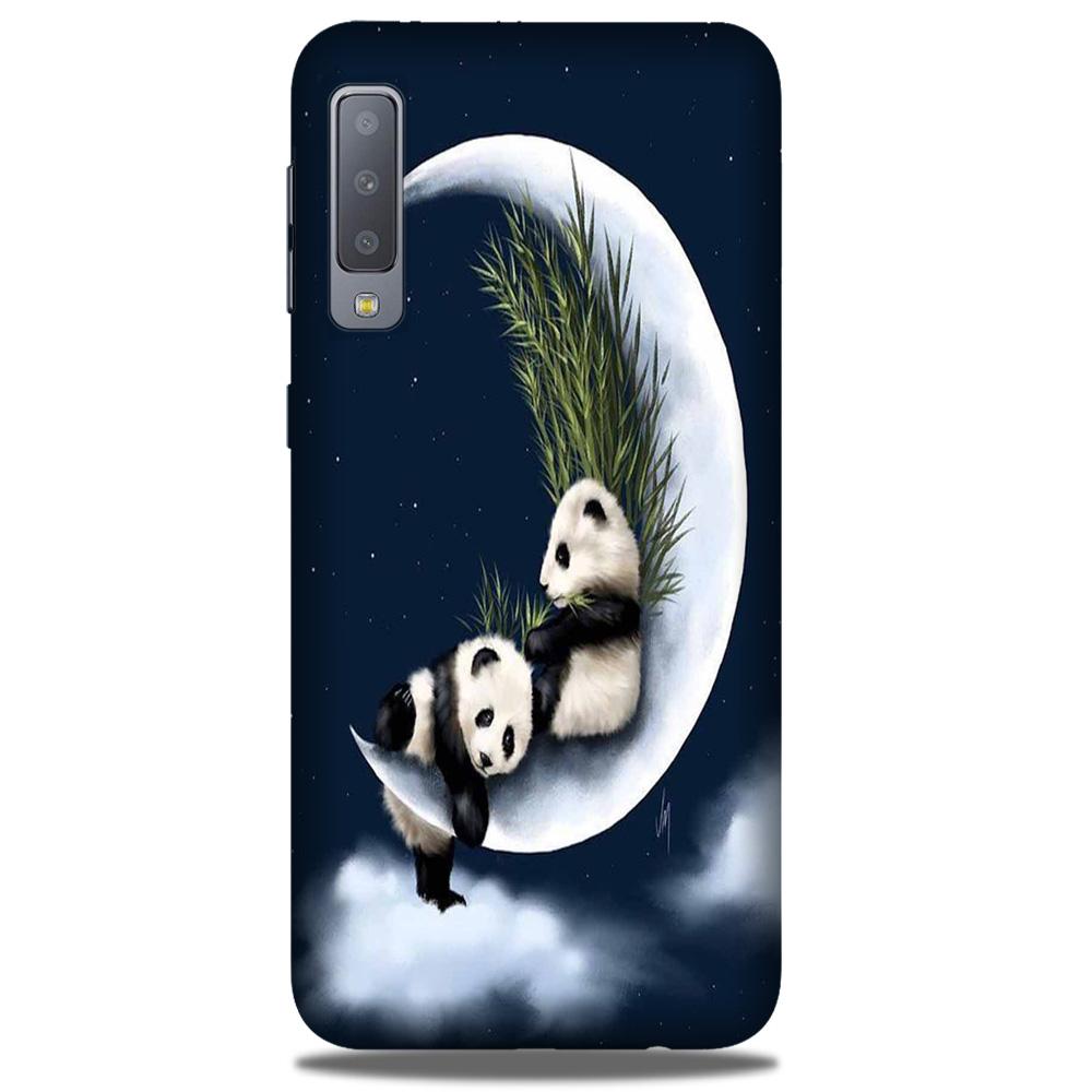 Panda Moon Mobile Back Case for Galaxy A50 (Design - 318)