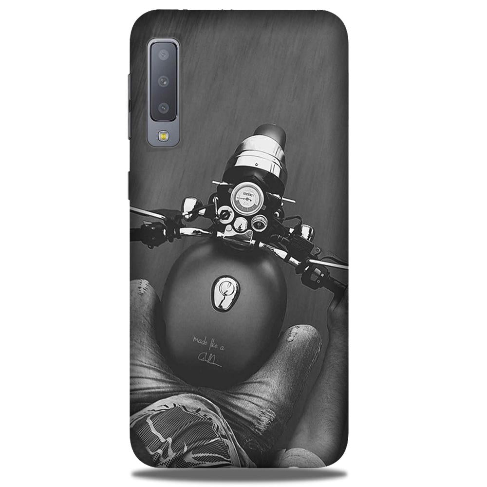 Royal Enfield Mobile Back Case for Galaxy A50 (Design - 382)