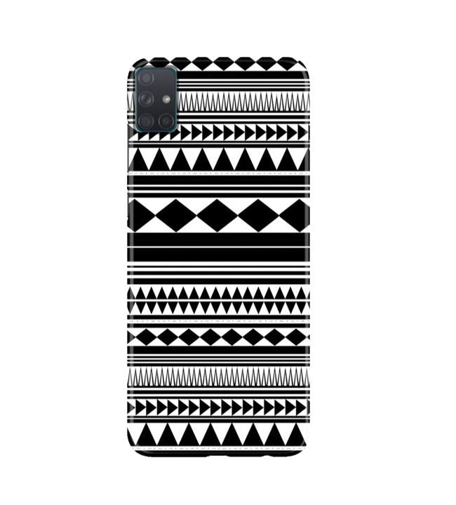 Black white Pattern Mobile Back Case for Samsung Galaxy A51 (Design - 5) Black white Pattern Case for Samsung Galaxy A51