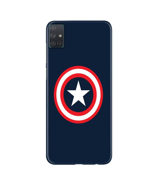 Captain America Mobile Back Case for Samsung Galaxy A51 (Design - 42) Captain America Case for Samsung Galaxy A51