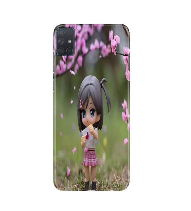 Cute Girl Mobile Back Case for Samsung Galaxy A51 (Design - 92) Cute Girl Case for Samsung Galaxy A51