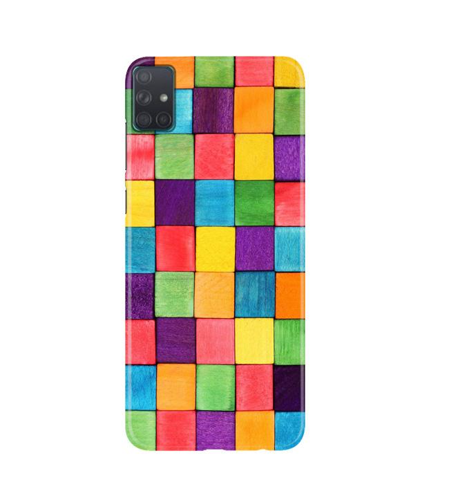 Colorful Square Mobile Back Case for Samsung Galaxy A51 (Design - 218) Colorful Square Case for Samsung Galaxy A51 (Design No. 218)