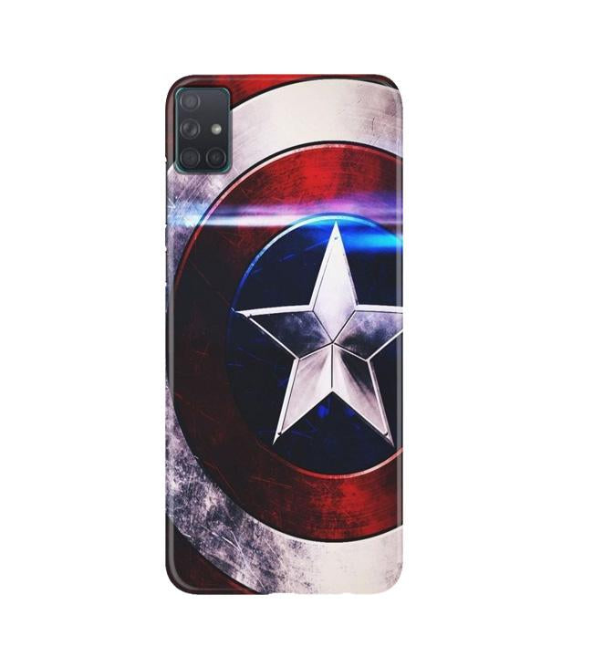 Captain America Shield Mobile Back Case for Samsung Galaxy A51 (Design - 250) Captain America Shield Case for Samsung Galaxy A51 (Design No. 250)
