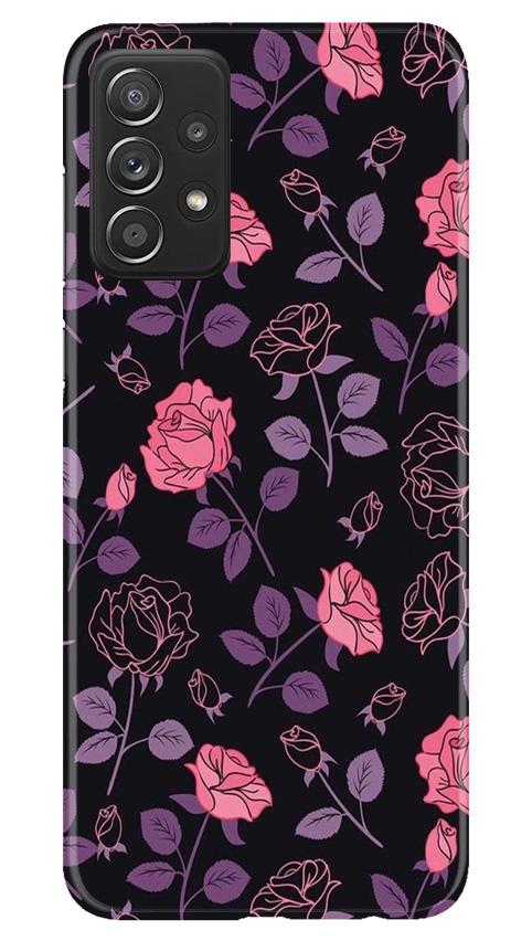 Rose Pattern Mobile Back Case for Samsung Galaxy A52 (Design - 2) Rose Pattern Case for Samsung Galaxy A52