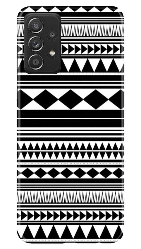 Black white Pattern Mobile Back Case for Samsung Galaxy A52 (Design - 5) Black white Pattern Case for Samsung Galaxy A52