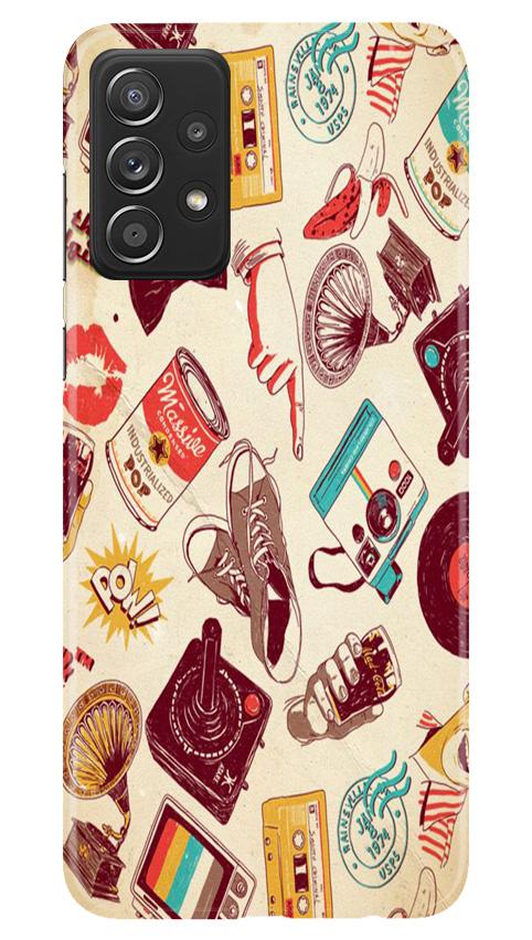 Vintage Mobile Back Case for Samsung Galaxy A52 (Design - 35) Vintage Case for Samsung Galaxy A52