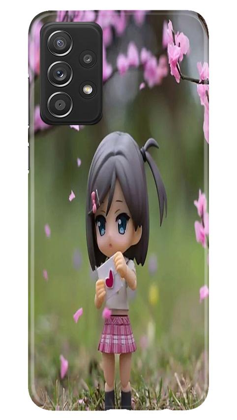 Cute Girl Mobile Back Case for Samsung Galaxy A52 (Design - 92) Cute Girl Case for Samsung Galaxy A52