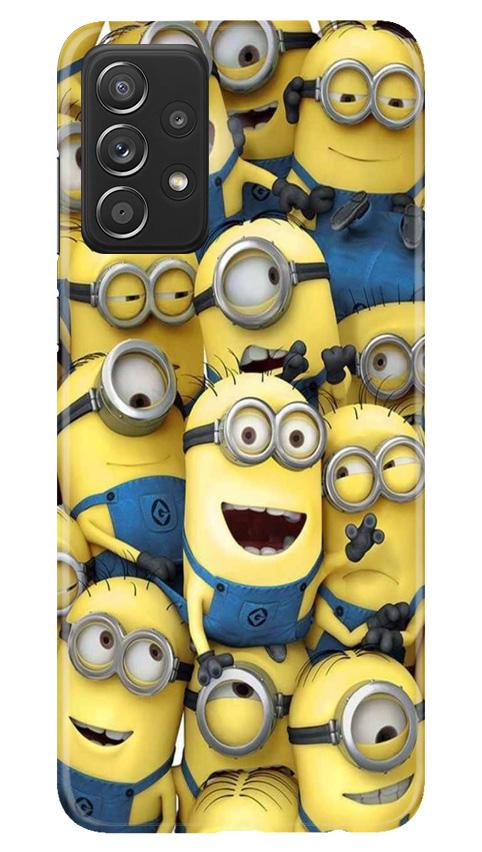 Minions Mobile Back Case for Samsung Galaxy A52 (Design - 127) Minions Case for Samsung Galaxy A52 (Design - 127)