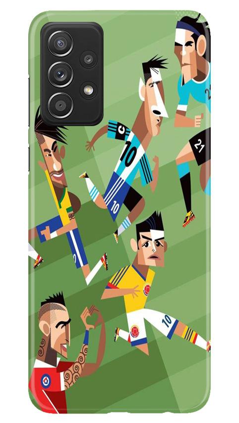 Football Mobile Back Case for Samsung Galaxy A52 (Design - 166) Football Case for Samsung Galaxy A52 (Design - 166)