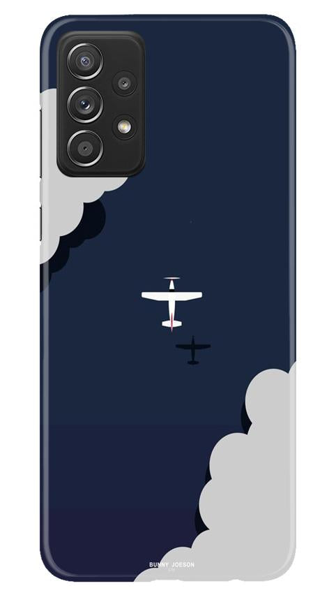 Clouds Plane Mobile Back Case for Samsung Galaxy A52 (Design - 196) Clouds Plane Case for Samsung Galaxy A52 (Design - 196)