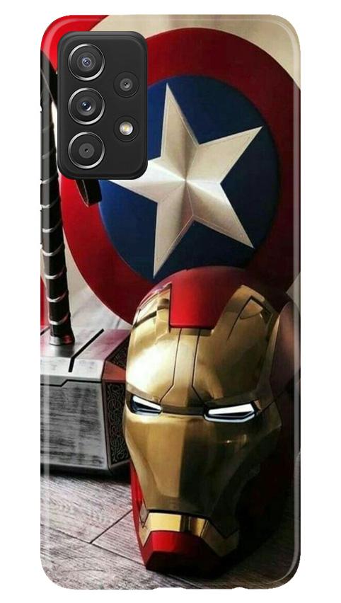 Ironman Captain America Mobile Back Case for Samsung Galaxy A72 (Design - 254) Ironman Captain America Case for Samsung Galaxy A72 (Design No. 254)