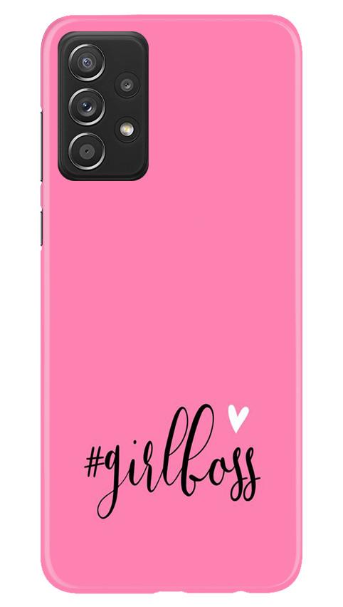 Girl Boss Pink Mobile Back Case for Samsung Galaxy A72 (Design - 269) Girl Boss Pink Case for Samsung Galaxy A72 (Design No. 269)