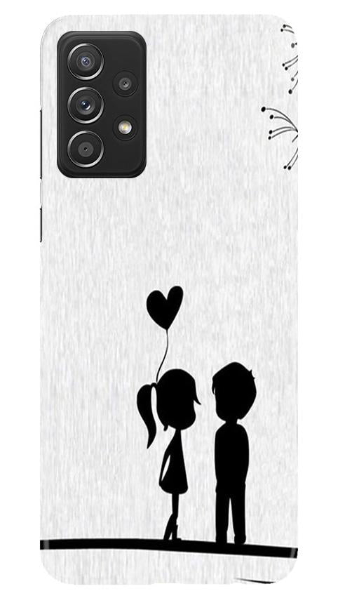Cute Kid Couple Mobile Back Case for Samsung Galaxy A52 (Design - 283) Cute Kid Couple Case for Samsung Galaxy A52 (Design No. 283)