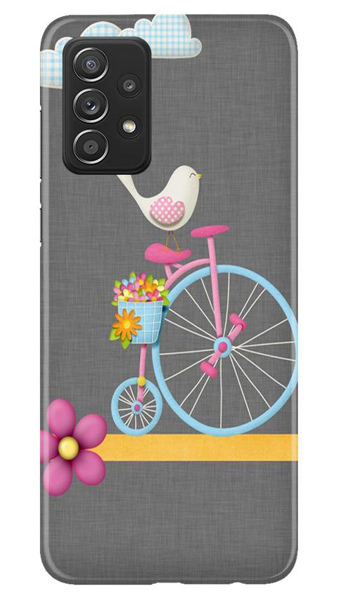 Sparron with cycle Mobile Back Case for Samsung Galaxy A52 5G (Design - 34) Sparron with cycle Case for Samsung Galaxy A52 5G