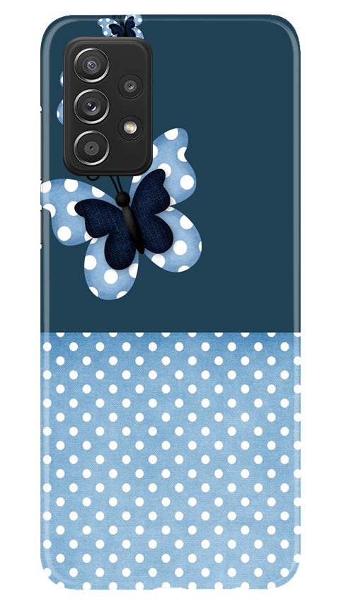 White dots Butterfly Mobile Back Case for Samsung Galaxy A73 5G (Design - 31) White dots Butterfly Case for Samsung Galaxy A73 5G