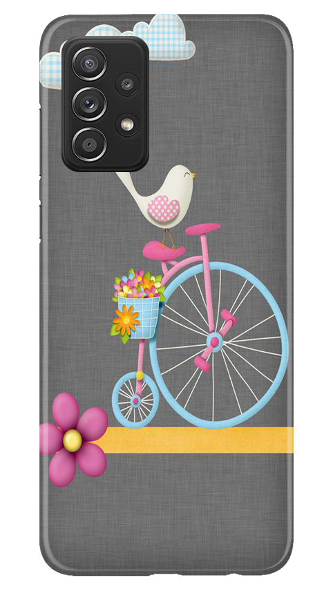 Sparron with cycle Mobile Back Case for Samsung Galaxy A73 5G (Design - 34) Sparron with cycle Case for Samsung Galaxy A73 5G