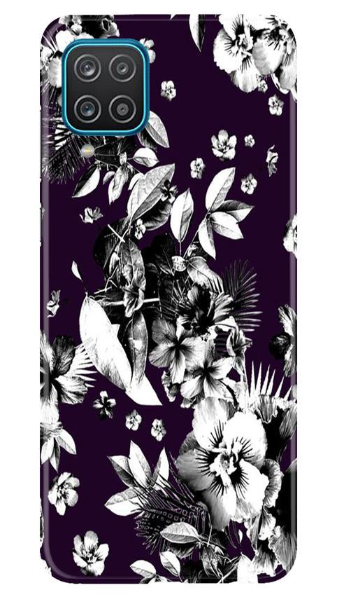 white flowers Mobile Back Case for Samsung Galaxy F12 (Design - 7) white flowers Case for Samsung Galaxy F12