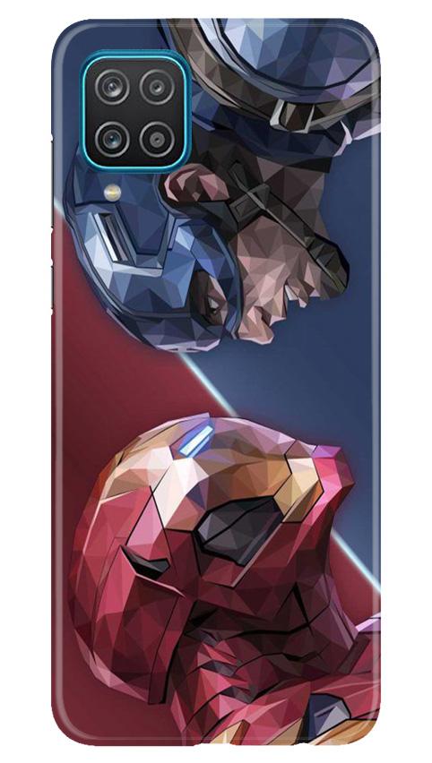 Ironman Captain America Mobile Back Case for Samsung Galaxy F12 (Design - 245) Ironman Captain America Case for Samsung Galaxy F12 (Design No. 245)