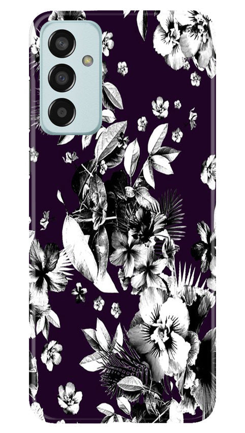 white flowers Mobile Back Case for Samsung Galaxy M13 (Design - 7) white flowers Case for Samsung Galaxy M13