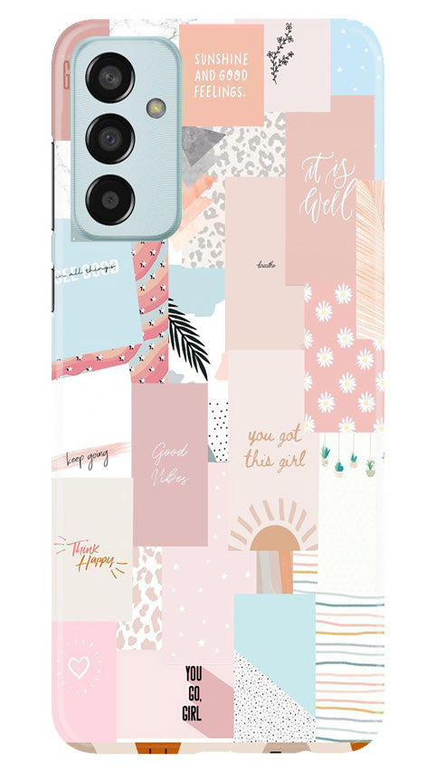 Shinny Blue Background Mobile Back Case for Samsung Galaxy M13 (Design - 32) Shinny Blue Background Case for Samsung Galaxy M13