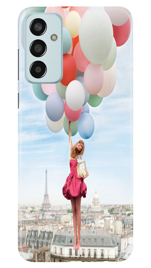Girl with Baloon Mobile Back Case for Samsung Galaxy M13 (Design - 84) Girl with Baloon Case for Samsung Galaxy M13