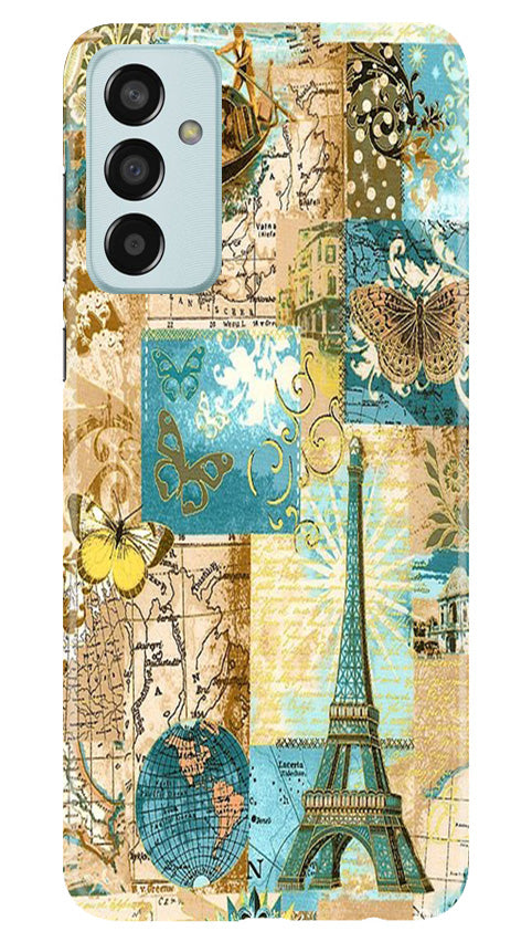 Travel Eiffel Tower Mobile Back Case for Samsung Galaxy M13 (Design - 175) Travel Eiffel Tower Case for Samsung Galaxy M13 (Design No. 175)
