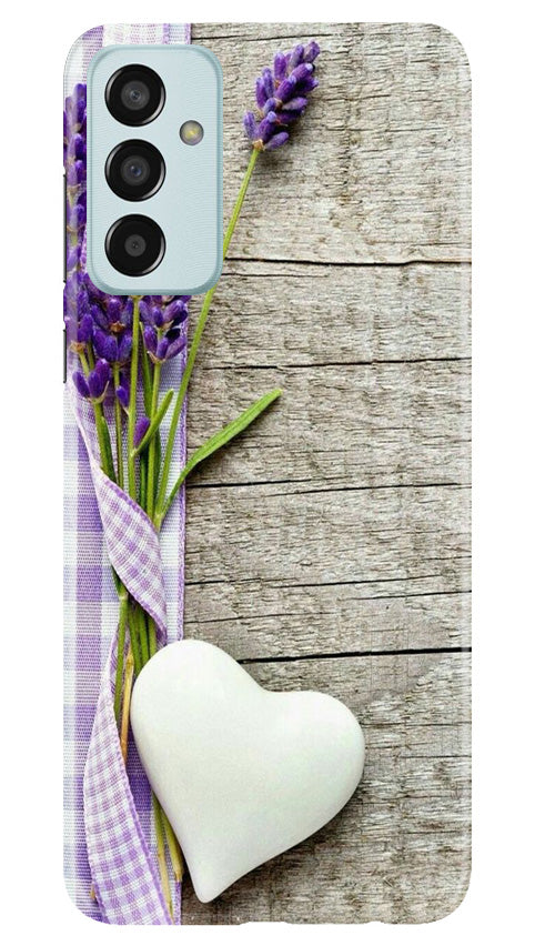 White Heart Mobile Back Case for Samsung Galaxy M13 (Design - 260) White Heart Case for Samsung Galaxy M13 (Design No. 260)